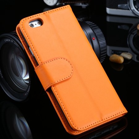 For Iphone 6 Plus Wallet Case Luxury Flip Pu Leather Case For Ipho 2055768856-2-Orange