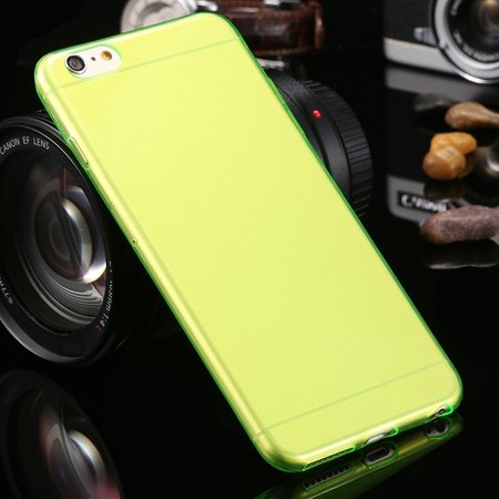 2015 Retro Cute 0.3Mm Transparent Clear Soft Tpu Cas 2026650089-3-Green For I6 Plus