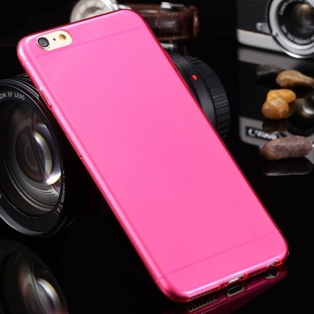 2015 Retro Cute 0.3Mm Transparent Clear Soft Tpu Cas 2026650089-7-Hot pink For I6 Plus