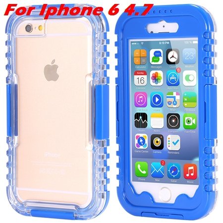 For Iphone 6 Plus Waterproof Case Hot Hard Pc + Soft Silicone Hybi 32276690163-2-Blue For Iphone 6