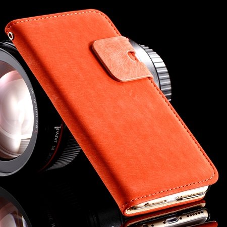 Retro Luxury Crad Slot Stand Wallet Flip Leather Case For Iphone 6 32237833397-3-Red
