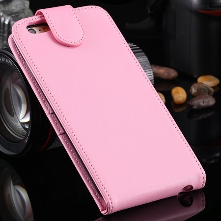 New Arrival Retro Pink Pu Leather Vertical Flip Case For Iphone 6 2027538805-6-Pink