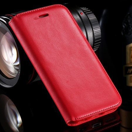 Vintage Luxury Original Pu Leather Case For Iphone 6 Plus Flip Pho 32265514801-3-Red