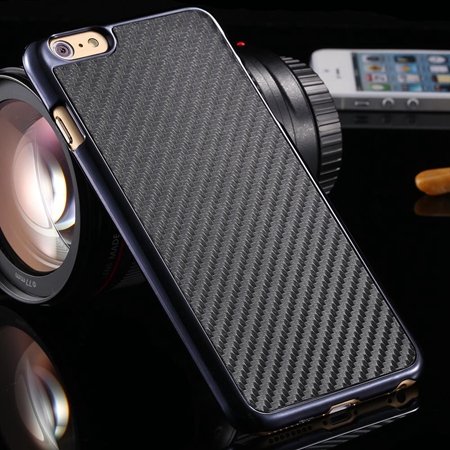 Brown Retro Ultra Thin Carbon Fiber Case For Iphone 6 Plus 5.5Inch 32222206032-1-Black