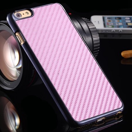 Brown Retro Ultra Thin Carbon Fiber Case For Iphone 6 Plus 5.5Inch 32222206032-6-Pink