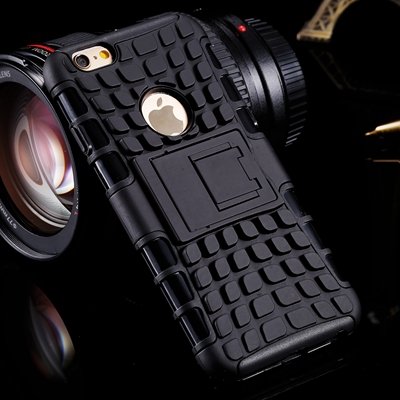 Luxury Top Quality Pc + Tpu Hybrid Kick-Satnd Armor Cover Case For 32295736622-1-Black