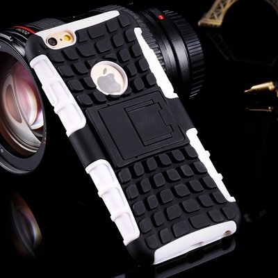 Luxury Top Quality Pc + Tpu Hybrid Kick-Satnd Armor Cover Case For 32295736622-2-White