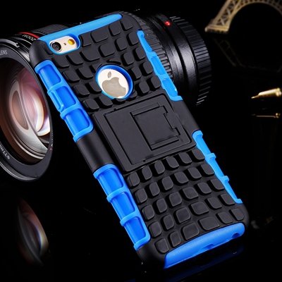 Luxury Top Quality Pc + Tpu Hybrid Kick-Satnd Armor Cover Case For 32295736622-3-Blue