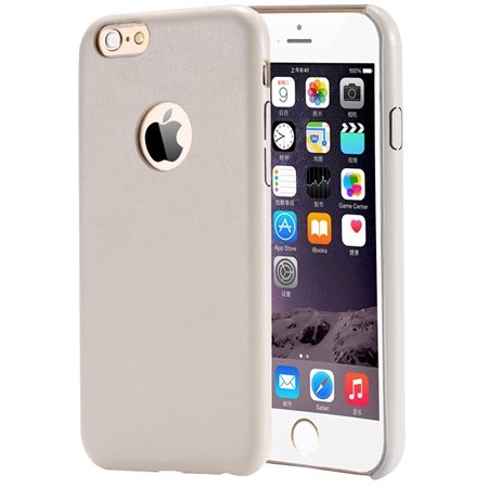 Gold Luxury Back Pu Leather Case For Iphone 6 Plus 5.5Inch Cell Ph 32271193158-3-Cream