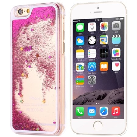 For Iphone 6 5.5Inch Hard Case Luxury Shinny Star Oil Quicksand Ca 32275635418-1-Hot Pink Star