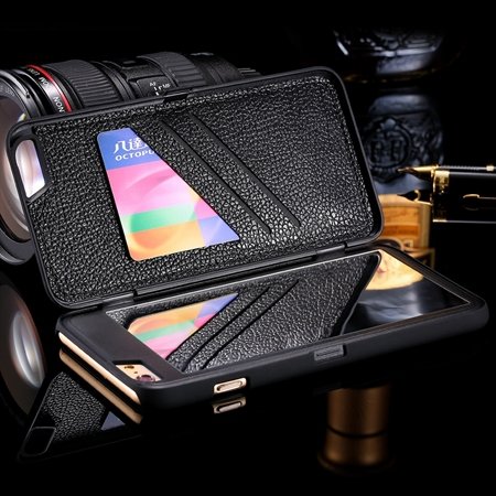 2015 Fashion Lady Necessary 3D Water Pattern Flip Pu Leather Case 32278322685-1-Black