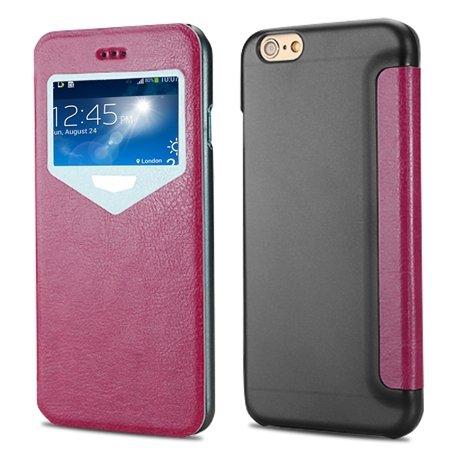2015 New Luxury Vinatge Pu Leather Case For Iphone 6 Plus 5.5"" Win 32270584493-5-Hot Pink