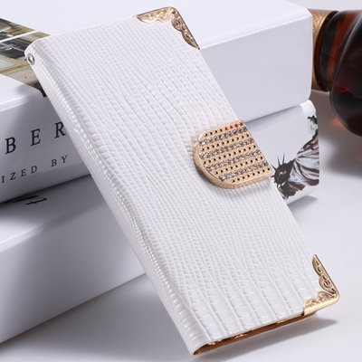Big Promotion Women Girl'S Bling Luxury Shiny Diamond Leather Case 32266656935-2-White