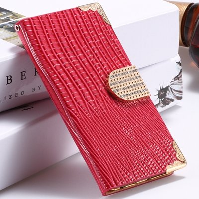 Big Promotion Women Girl'S Bling Luxury Shiny Diamond Leather Case 32266656935-5-Hot Pink