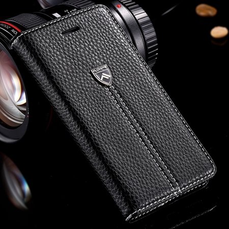 Luxury Business Top Quality Flip Genuine Leather Cover Case For Ap 32271242622-1-Black