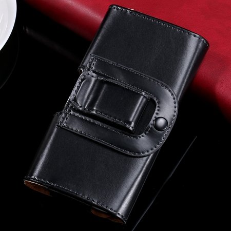 Retro Luxury Universal Belt Clip Flip Pu Leather Case For Iphone 6 32297073387-1-Black