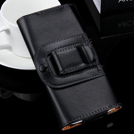 Common Flip Leather Case For Iphone 6 Plus 5S 4S For Samsung S5 S4 32298059590-1-Black