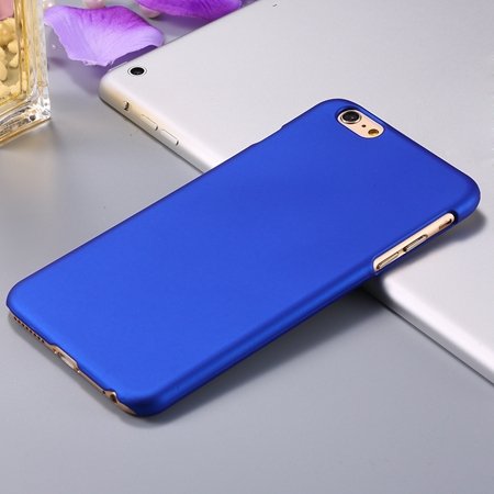 For Iphone 6 Plus Hard Case Retro Luxury Oil Wax Feeling Scrub Cas 32279138432-3-Blue