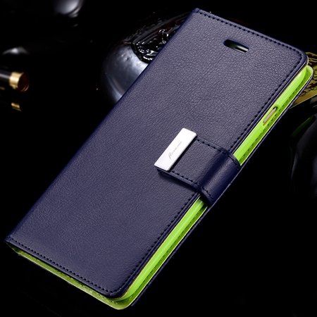 For Iphone 6 Plus Leather Case Luxury Men Women Flip Pu Leather Ca 32278142450-4-Dark Blue