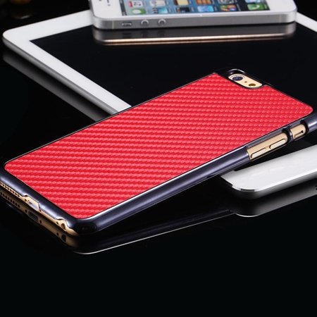 New Arrival Vintage Slim Carbon Fiber Pc Plating Case For Iphone 6 32225519016-3-Red