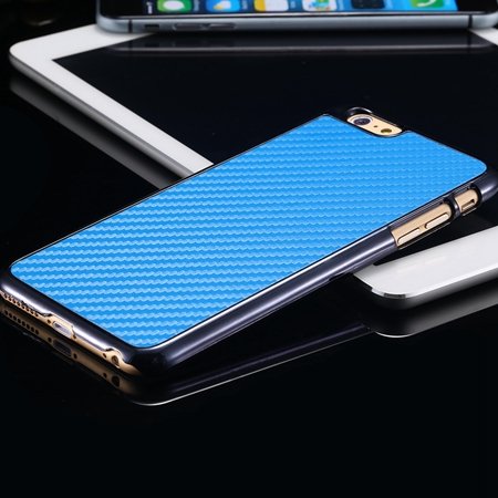 New Arrival Vintage Slim Carbon Fiber Pc Plating Case For Iphone 6 32225519016-4-Sky Blue
