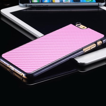 New Arrival Vintage Slim Carbon Fiber Pc Plating Case For Iphone 6 32225519016-6-Pink