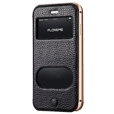 For Iphone6 5.5 Smart Case Luxury Flip Genuine Leather Case For Ip 32288778981-1-Black