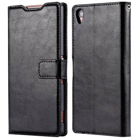 2015 New Arrival Luxury Pu Leather Case For Sony Xperia Z3 D6603 F 32278842578-2-Black