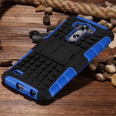 G3 High Quality Pc Hard Back Case For Lg G3 D830 D850 Stand Armor 32271031434-2-Blue