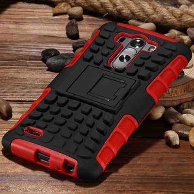 G3 High Quality Pc Hard Back Case For Lg G3 D830 D850 Stand Armor 32271031434-4-Red
