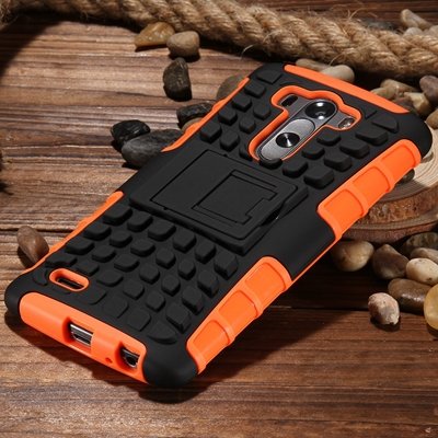 G3 High Quality Pc Hard Back Case For Lg G3 D830 D850 Stand Armor 32271031434-6-Orange