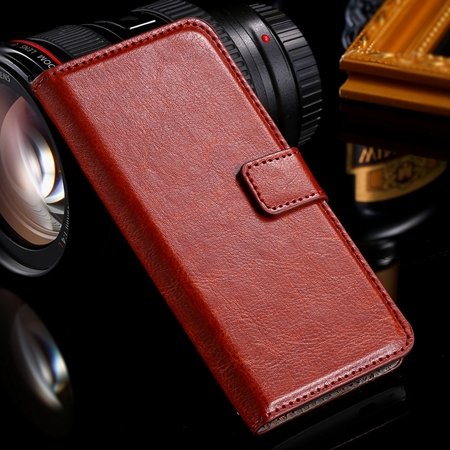 One M7 Wallet Pu Leather Case For Htc One M7 801E Stand Flip Case 32267923262-2-Brown