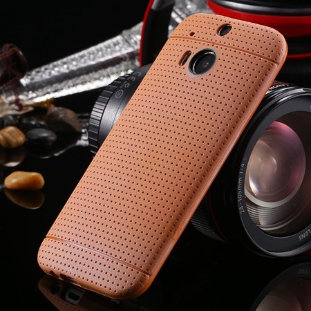For Htc One M8 Case Top Quality Silicone Gel Soft Case For Htc One 2043067202-8-Dark Brown