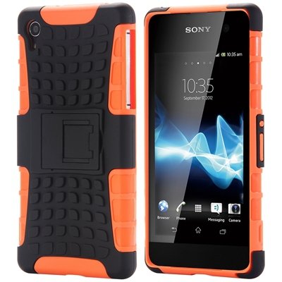Z2 Unique Vintage Slip-Proof Pc Hard Back Case For Sony Xperia Z2 32270863006-5-Orange