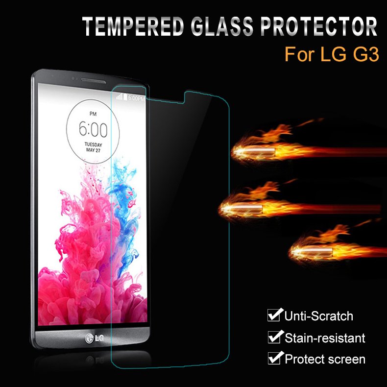2015 Tempered Front Glass Screen Protector For Lg G3 D805 D855 Ram 32285054909-1-