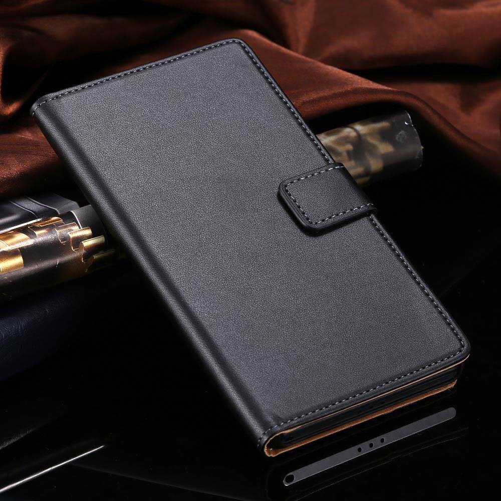 For Xperia Z2 Case Luxury Top Quality Genuine Leather Case For Son 1815119136-1-black