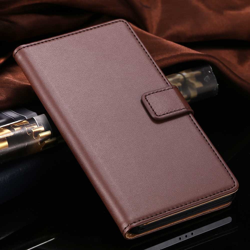 For Xperia Z2 Case Luxury Top Quality Genuine Leather Case For Son 1815119136-4-brown