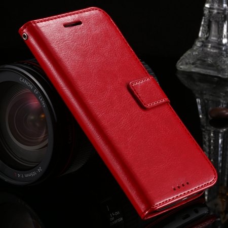 2015 Hot Retro Luxury Pu Leather Case For Htc One M8 Wallet Phone 32272991122-3-Red