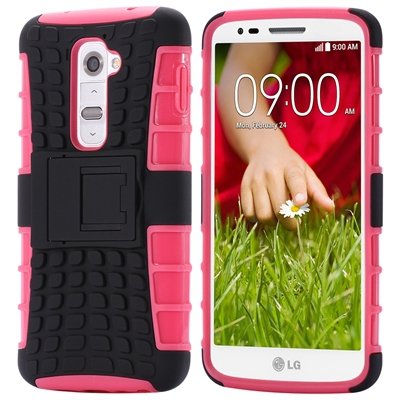 G2 Kick-Stand Hard Back Case For Lg G2 Optimus D801 F320 Korean Ar 32270514027-3-Pink