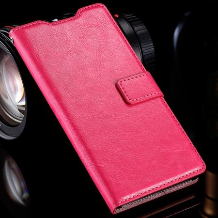 For Sony Z3 Wallet Case Luxury Pu Leather Case For Sony Xperia Z3 32279708125-1-Hot Pink