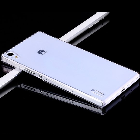 For Ascend P7 Glossy Transparent Back Cover Case For Huawei Ascend 32288604083-1-Clear