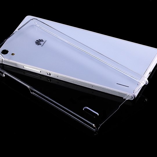 P7 Clear Case Cool Simple Hard Plastic Transparent Case For Huawei 32287707330-1-Clear