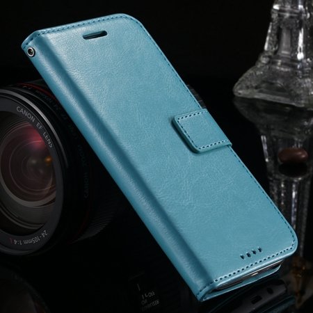 M8 Wallet Case Vintage Luxury Leather Case For Htc One M8 Flip Cel 32267497560-4-Blue