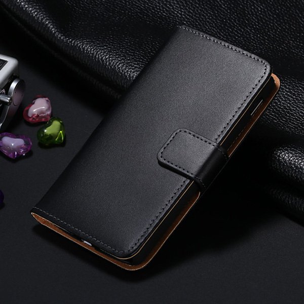 For Nexus 5 Genuine Leather Case Retro Luxury Flip Wallet Leather 32267030756-1-Black