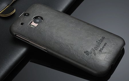 M8 Case Soft Feeling Wax Pu Leather Case For Htc One M8 Flip Cell 32267803160-4-Black