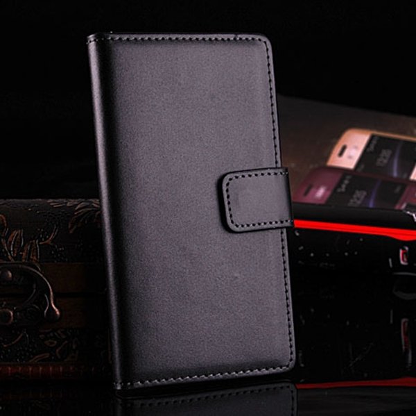 For Xperia L36H Case Korean Flip Style Genuine Leather Case For So 1788463912-1-black