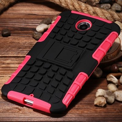 2 In 1 Style Rugged Heavy Duty Armor Case For Motorola Moto Nexus 32294434838-1-Pink
