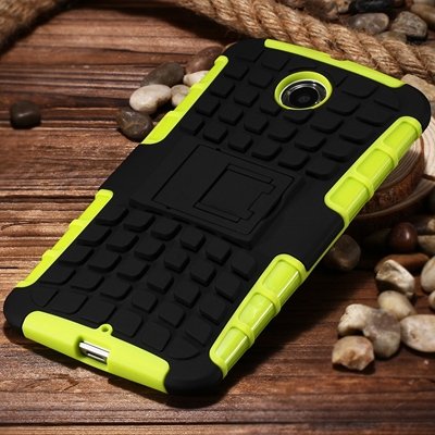 2 In 1 Style Rugged Heavy Duty Armor Case For Motorola Moto Nexus 32294434838-3-Green