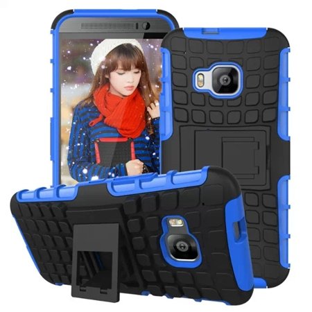 M9 Hard Case Luxury Pc + Tpu Hybird Armor Case For Htc One M9 Rugg 32297666464-4-Blue