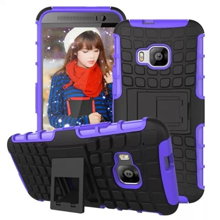M9 Hard Case Luxury Pc + Tpu Hybird Armor Case For Htc One M9 Rugg 32297666464-7-Purple